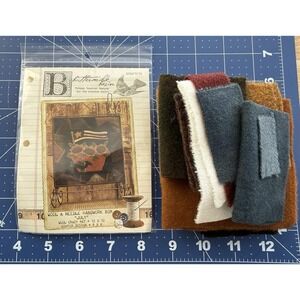 Buttermilk Basin Wool & Needle BOM July Pattern w Wool Fabric